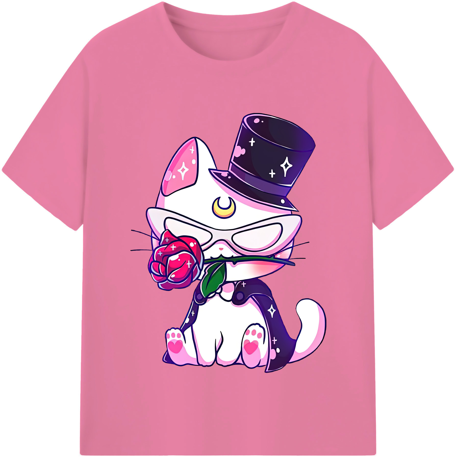 （画像用） 美少女戦士セーラームーン Sailor Moon 綿100％半袖Tシャツ（フロントプリント）